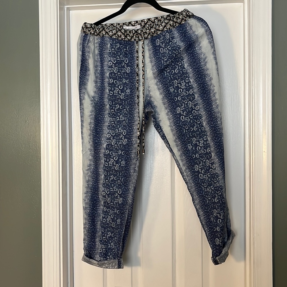10 Crosby Derek Lam snake print pant size XS